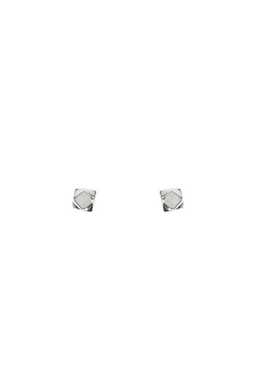 Mimi & Marge Mimi & Marge Cube Rock Stud In Silver | Accessories