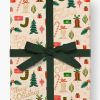 Rifle Paper Co Rifle Paper Co. Deck The Halls Contiunuous Roll Wrap | Office