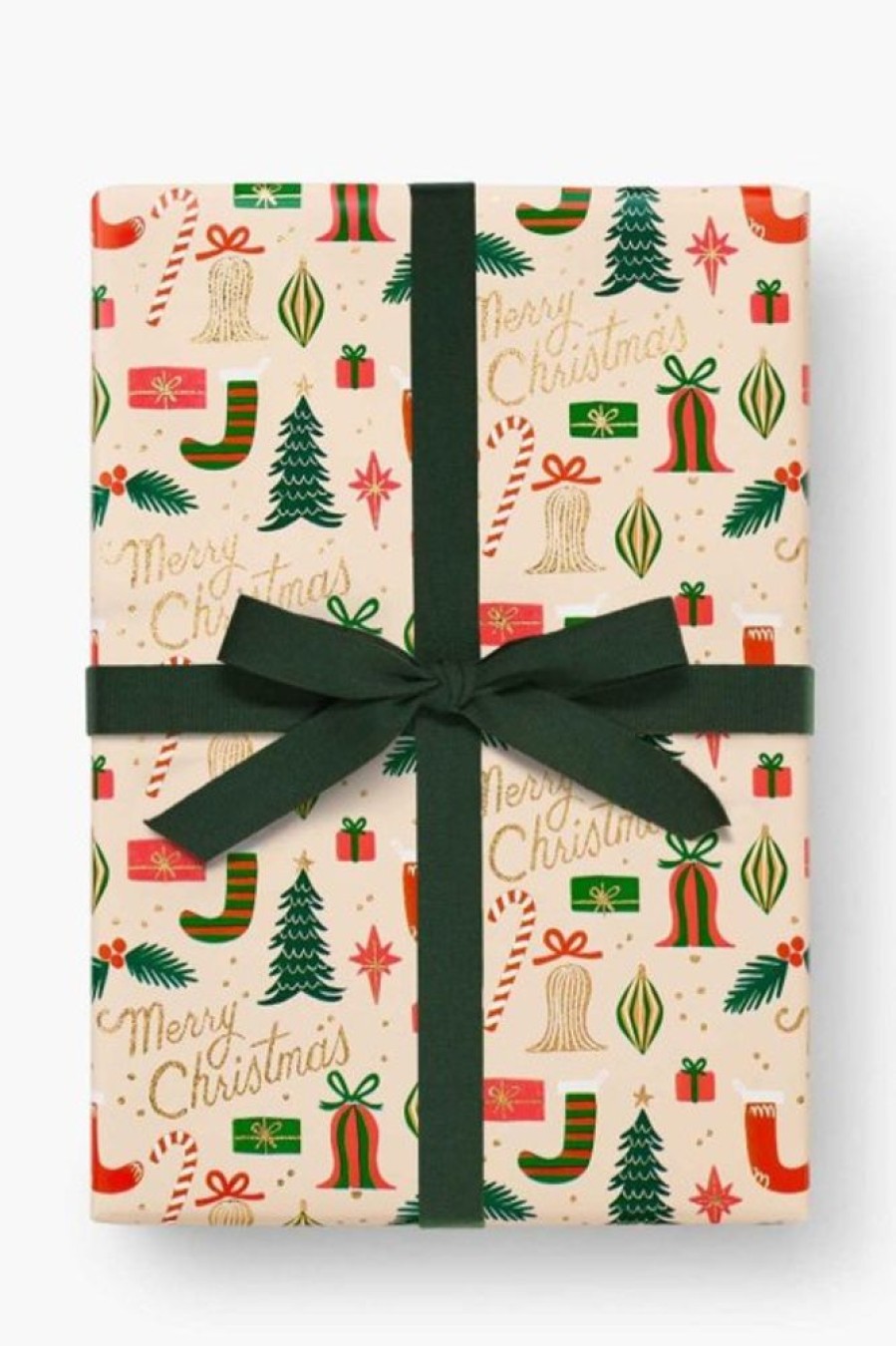 Rifle Paper Co Rifle Paper Co. Deck The Halls Contiunuous Roll Wrap | Office