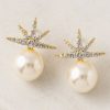 Lover's Tempo Lover'S Tempo Etoile Star Pearl Studs In Gold | Accessories