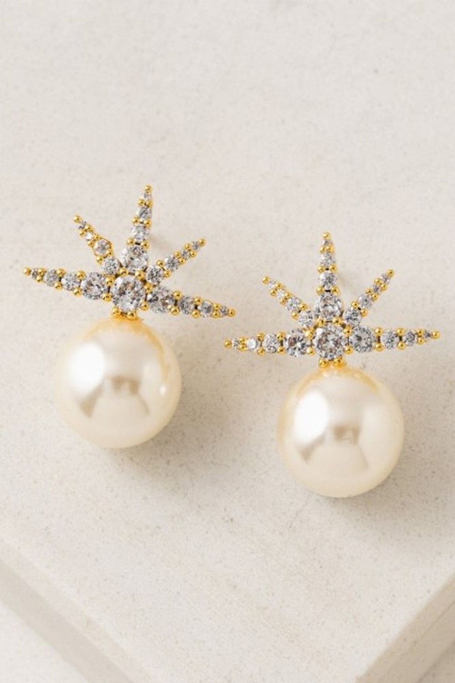 Lover's Tempo Lover'S Tempo Etoile Star Pearl Studs In Gold | Accessories