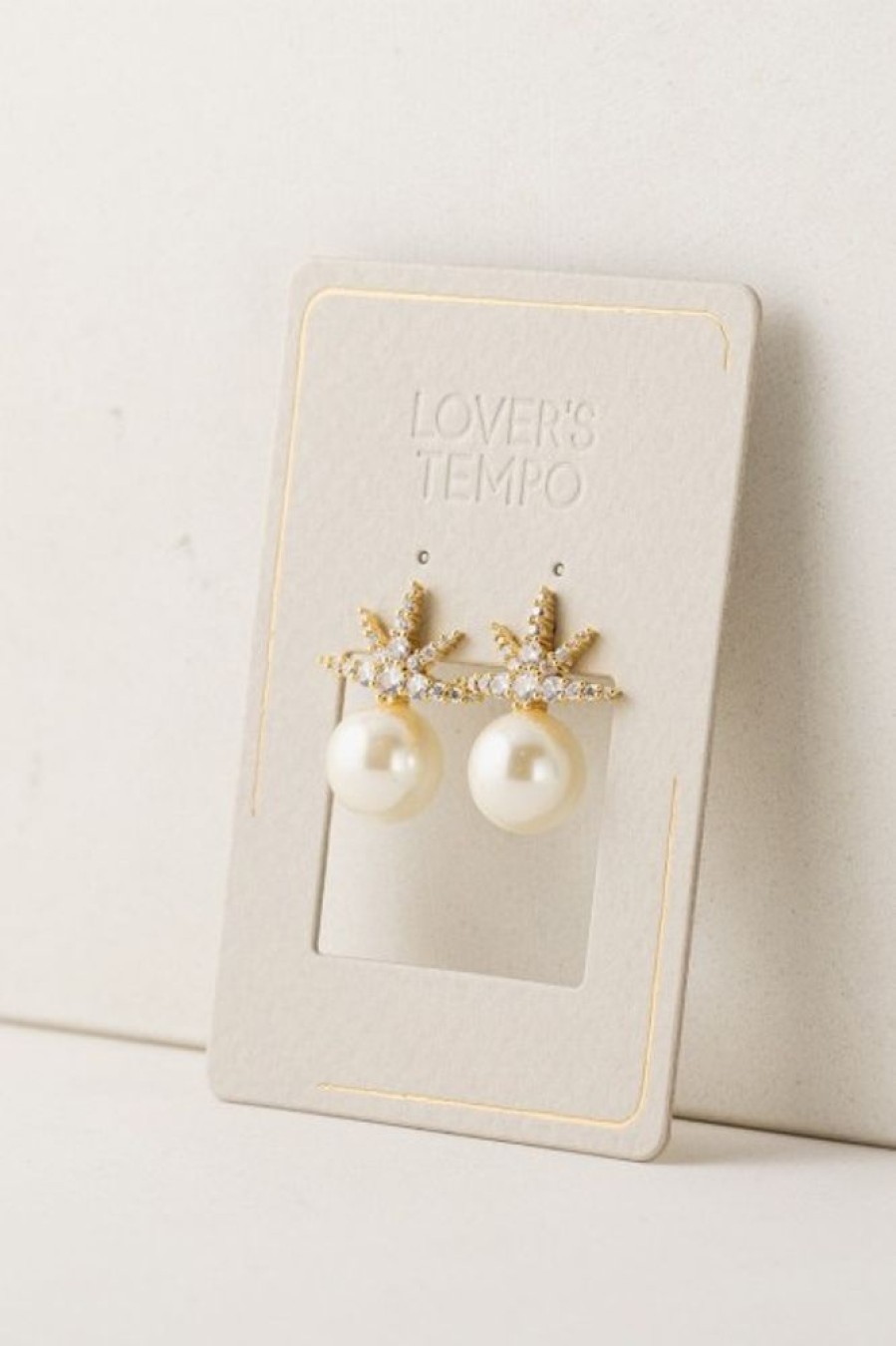 Lover's Tempo Lover'S Tempo Etoile Star Pearl Studs In Gold | Accessories