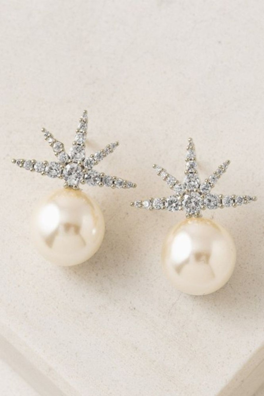 Lover's Tempo Lover'S Tempo Etoile Star Pearl Studs In Silver | Accessories