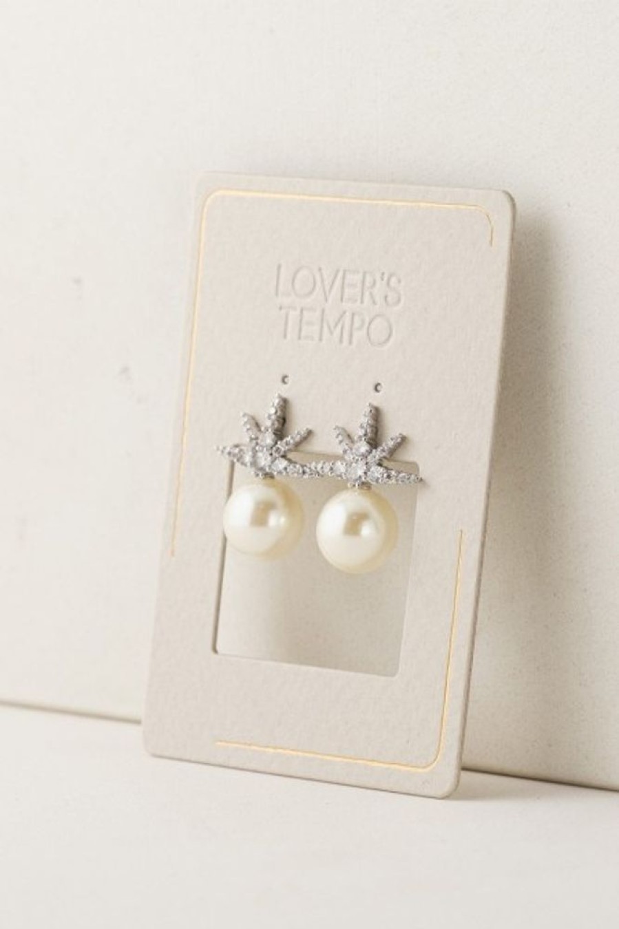 Lover's Tempo Lover'S Tempo Etoile Star Pearl Studs In Silver | Accessories