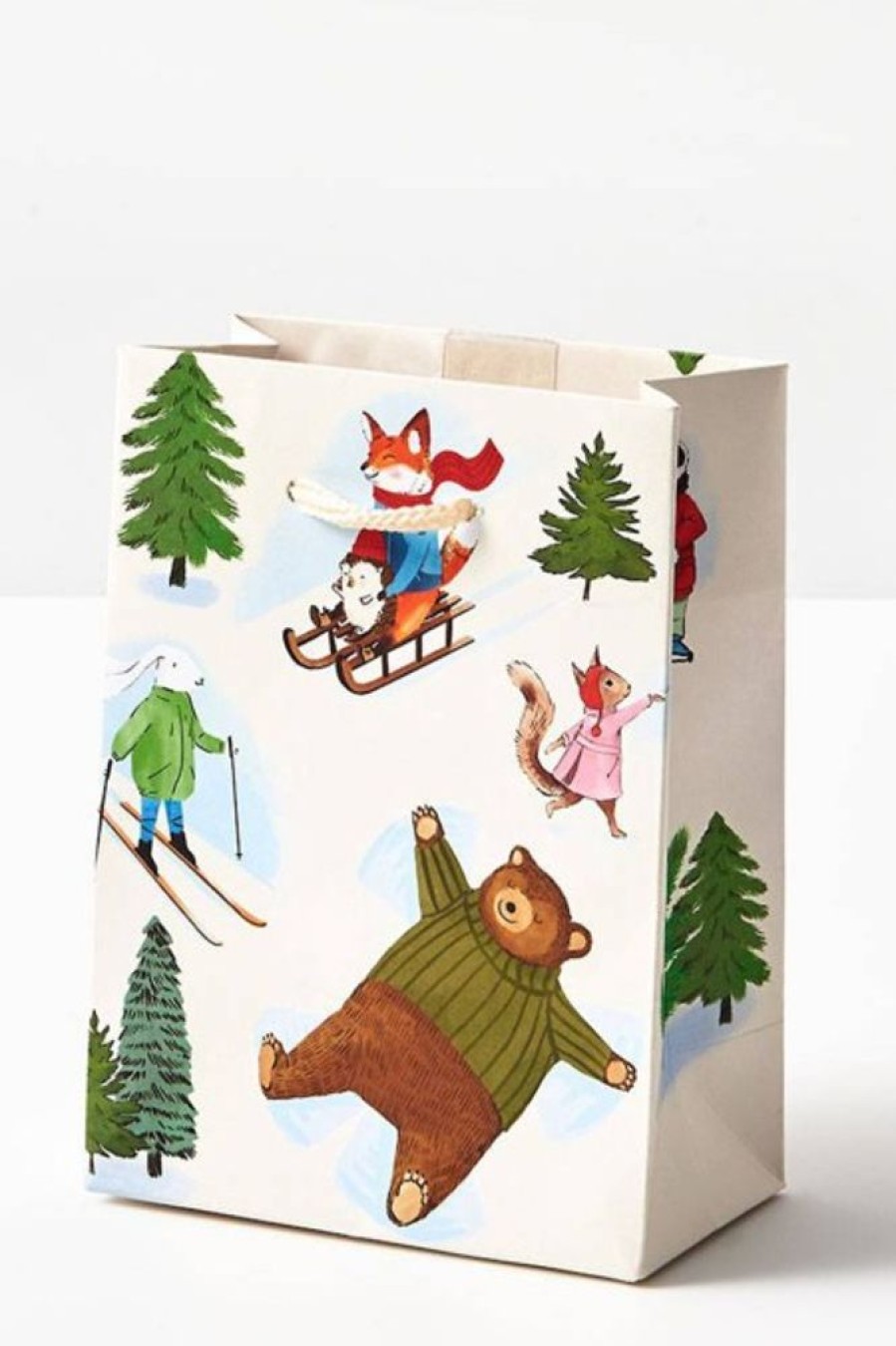 Waste Not Paper Wnp Snow Critters Small Bag | Office