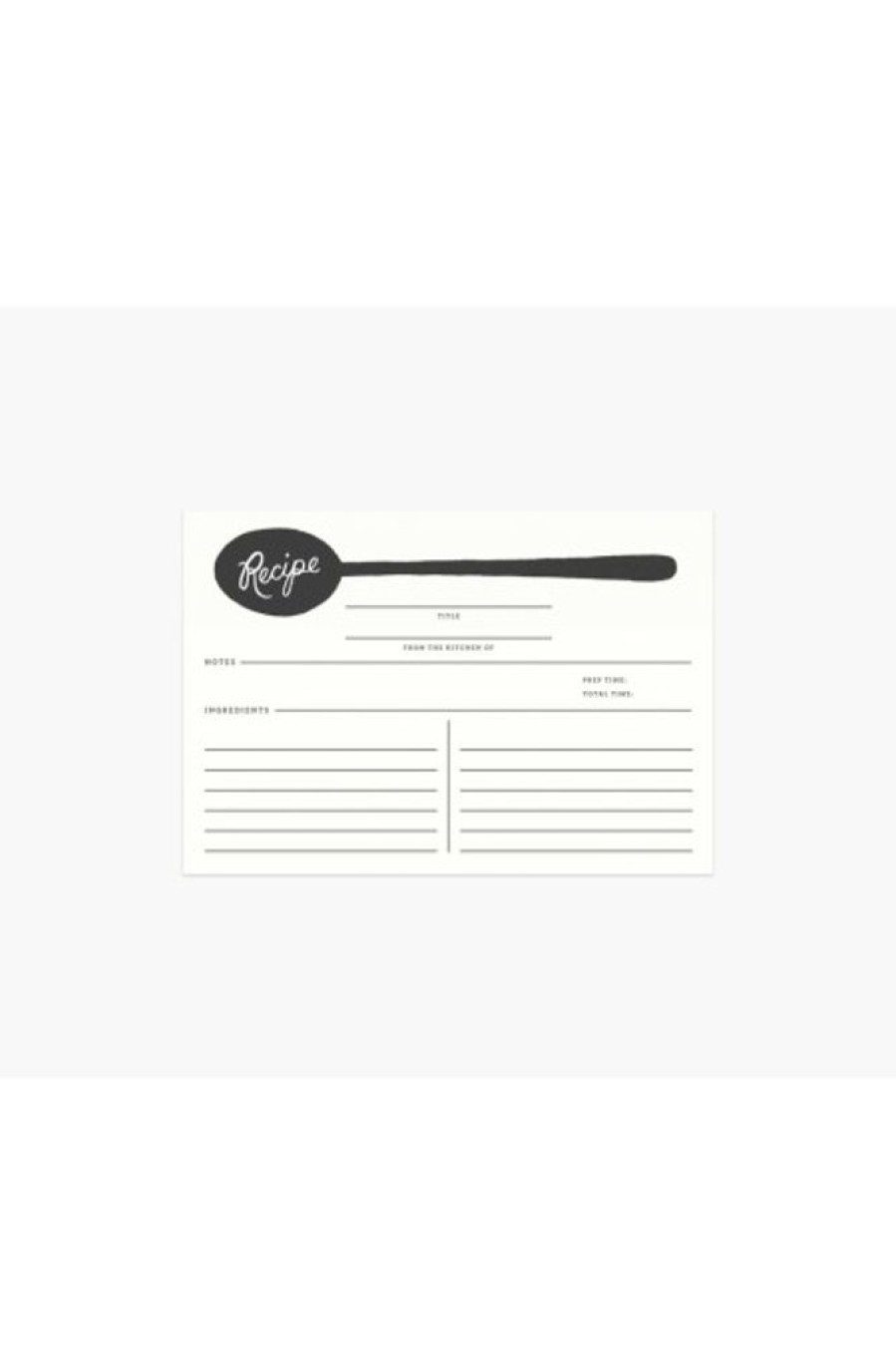 Rifle Paper Co Rifle Paper Co. Pack Of 12 Spoon Recipe Cards | Home Decor