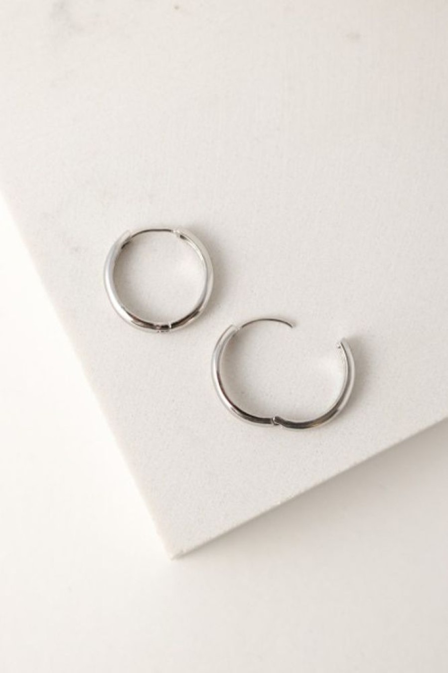 Lover's Tempo Lover'S Tempo Bea 20Mm Hoop Earrings In Silver | Accessories