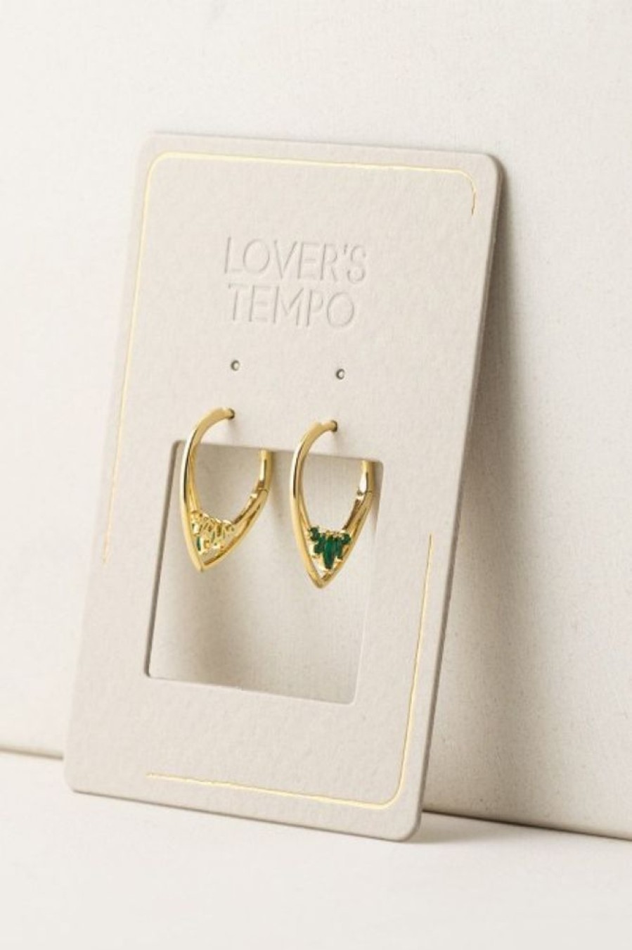 Lover's Tempo Lover'S Tempo Aria Hoop In Emerald(Out Of Stock) | Accessories