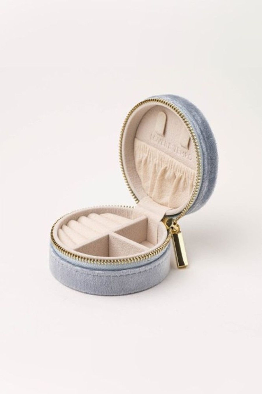 Lover's Tempo Lover'S Tempo Bon Voyage Circle Jewelry Box In Sky | Accessories