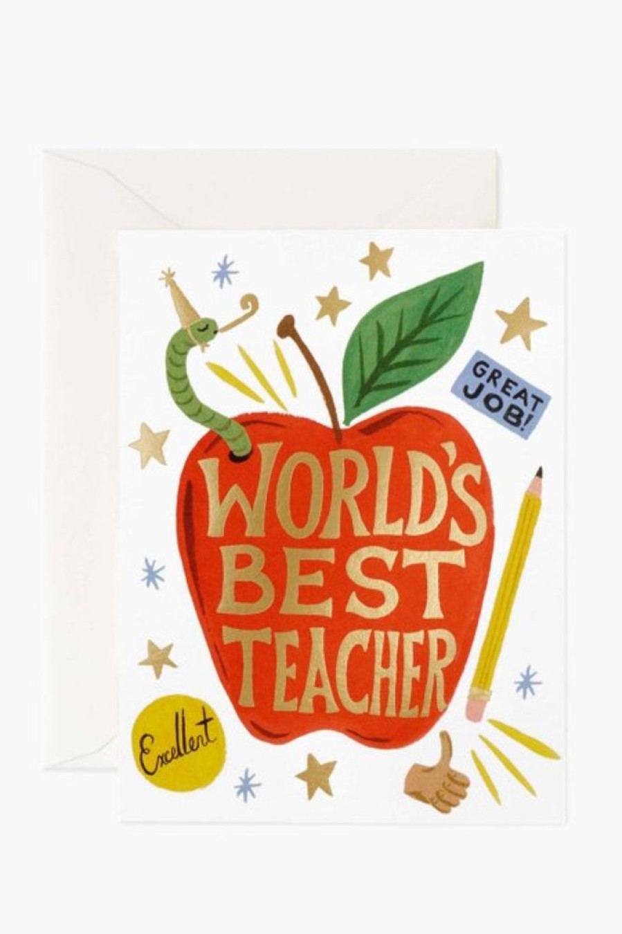 Rifle Paper Co Rifle Paper Co. World'S Best Teacher Card | Office