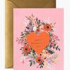 Rifle Paper Co Rifle Paper Co. Blooming Heart Valentine Card | Office