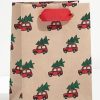 Waste Not Paper Wnp Red Cars + Glitter Trees Small Bag | Office