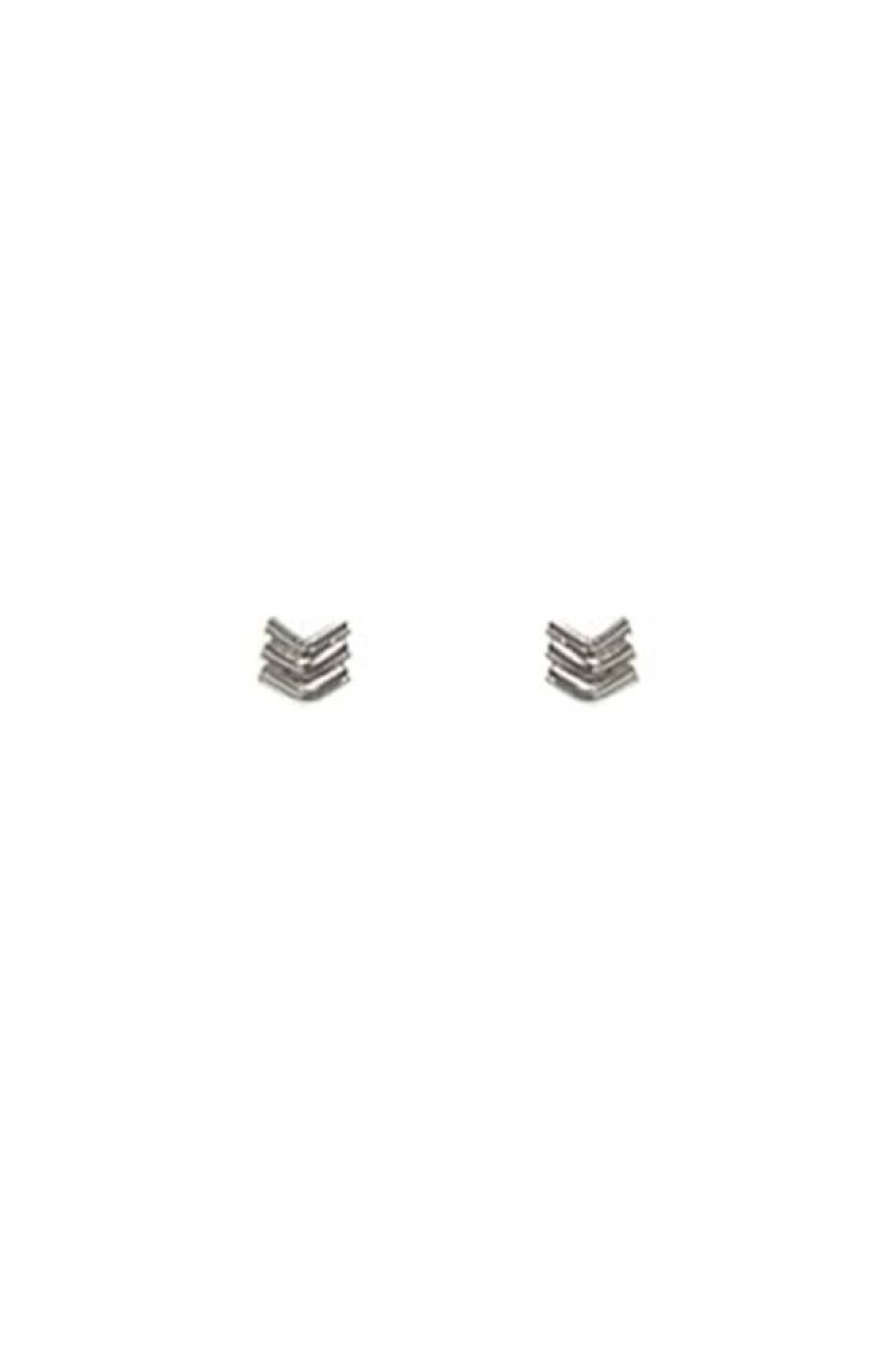 Mimi & Marge Mimi & Marge Arrow End Earring In Silver | Accessories