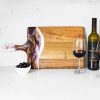 LYNN & LIANA Lynn & Liana Large Acacia Cheese Board In Merlot | Home Decor