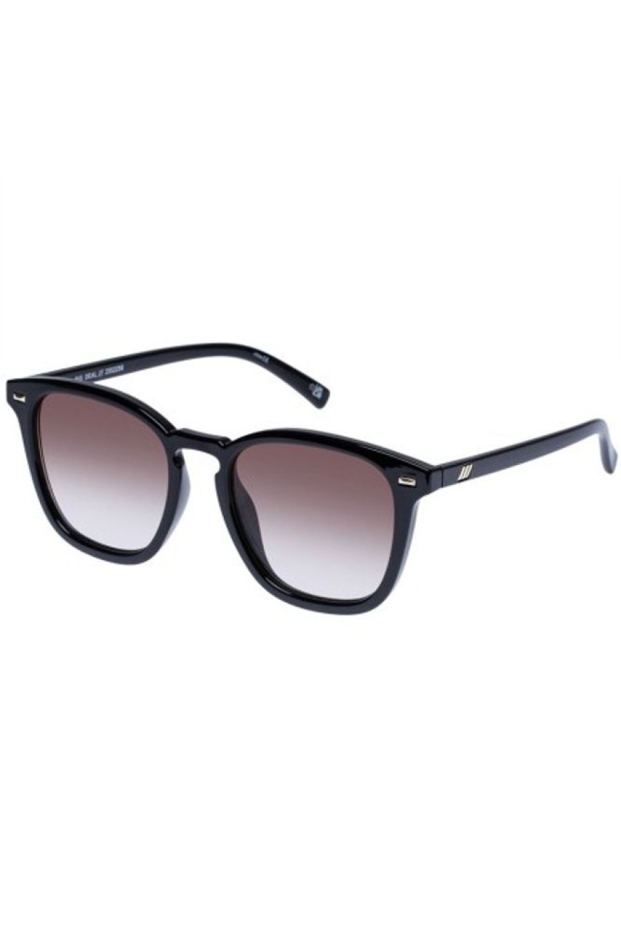 LE SPECS Le Specs Big Deal Sunnies In Black + Brown | Accessories