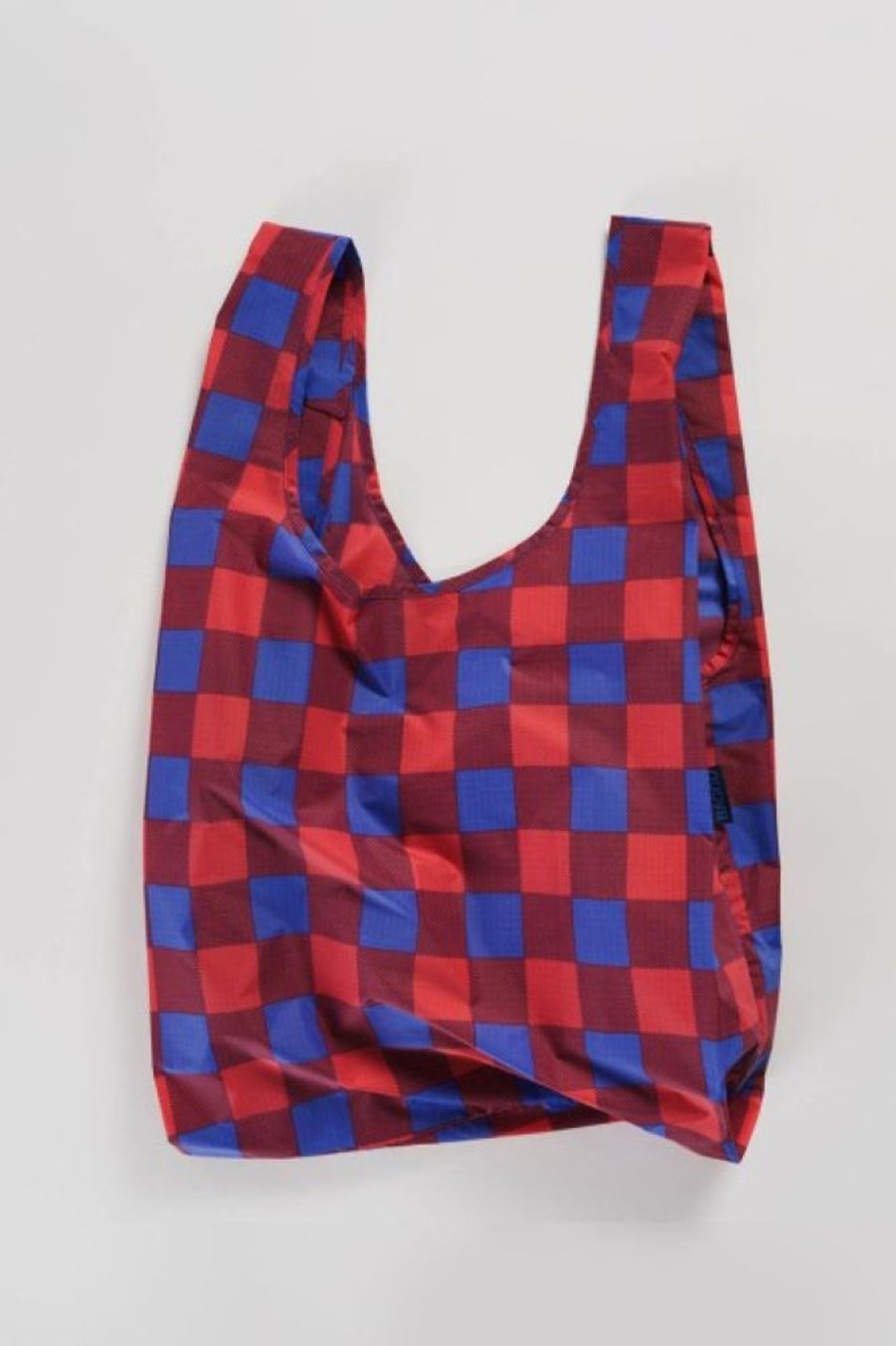 Baggu Baggu Standard Bag In Red Blue Buffalo Check | Tech & Travel