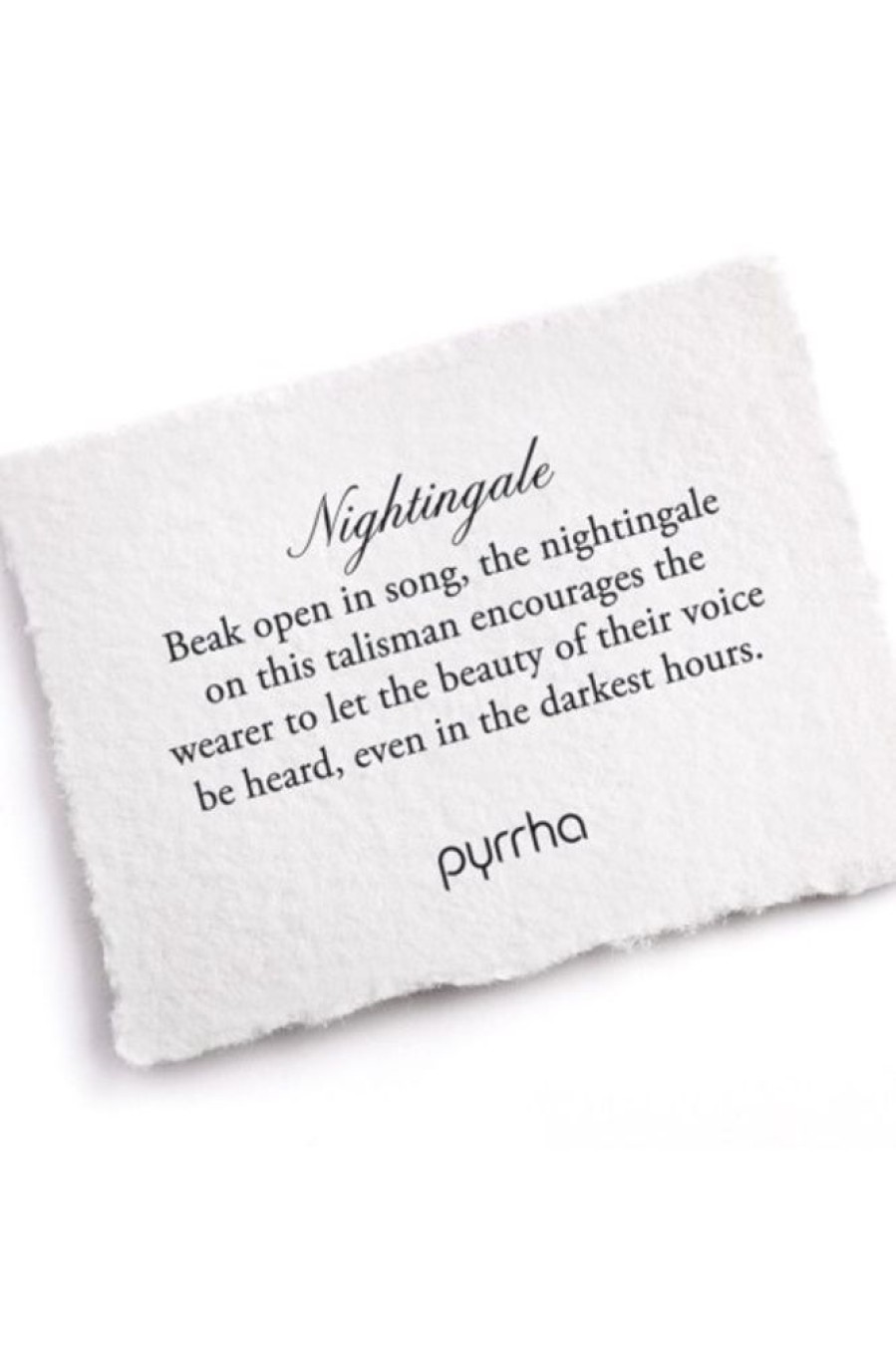 PYRRHA Pyrrha Nightingale Talisman In Bronze 18 | Accessories