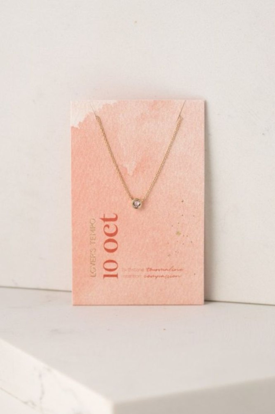 Lover's Tempo Lover'S Tempo October Kaleidoscope Birthstone Necklace In Gold | Accessories