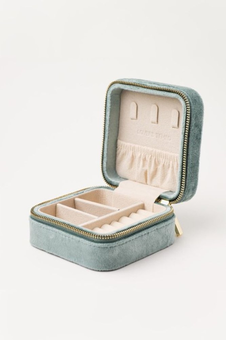 Lover's Tempo Lover'S Tempo Bon Voyage Square Jewelry Box In Sage | Accessories