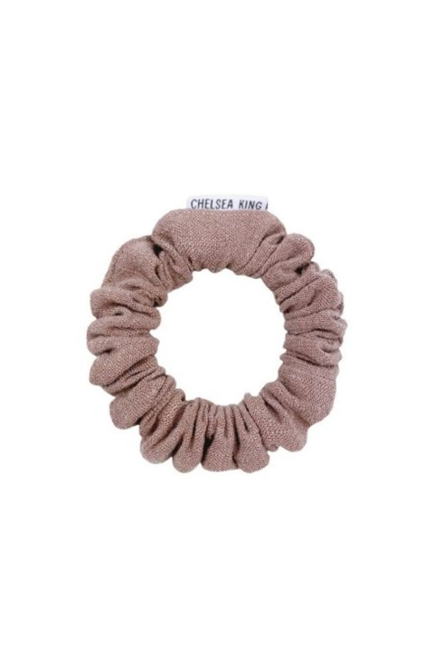 Chelsea King Chelsea King Natural Linen Thins Scrunchie In Taupe | Beauty