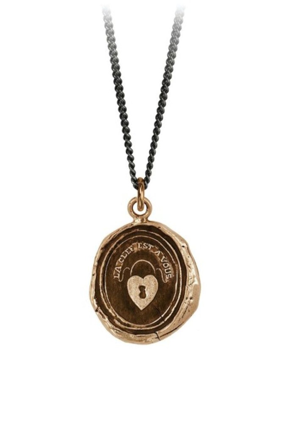 PYRRHA Pyrrha Heart Lock Talisman In Bronze 18 | Accessories