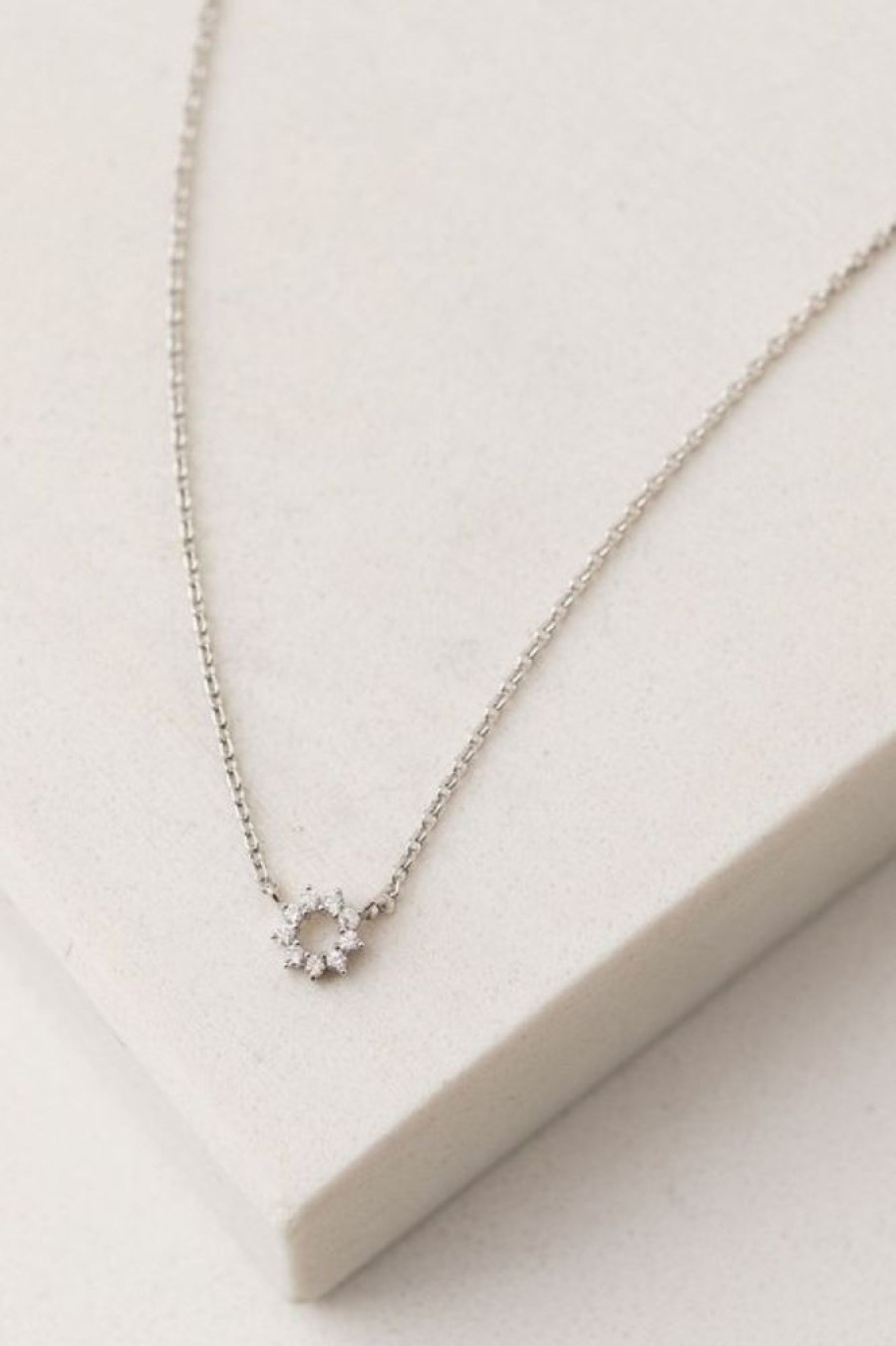 Lover's Tempo Lover'S Tempo Halo Mini Necklace In Silver | Accessories