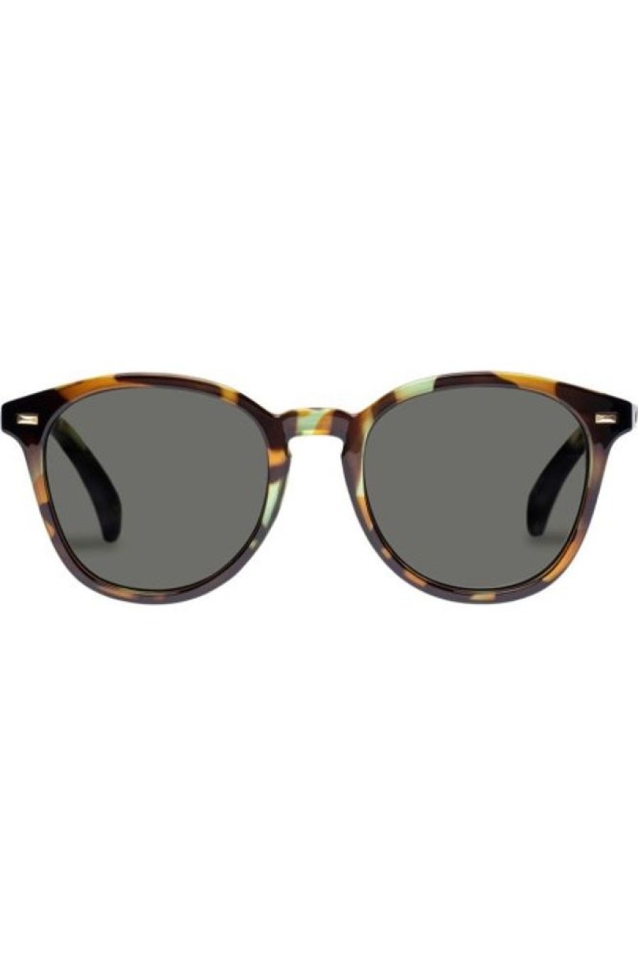 LE SPECS Le Specs Bandwagon Sunnies In Forest Tortoise + Green | Accessories