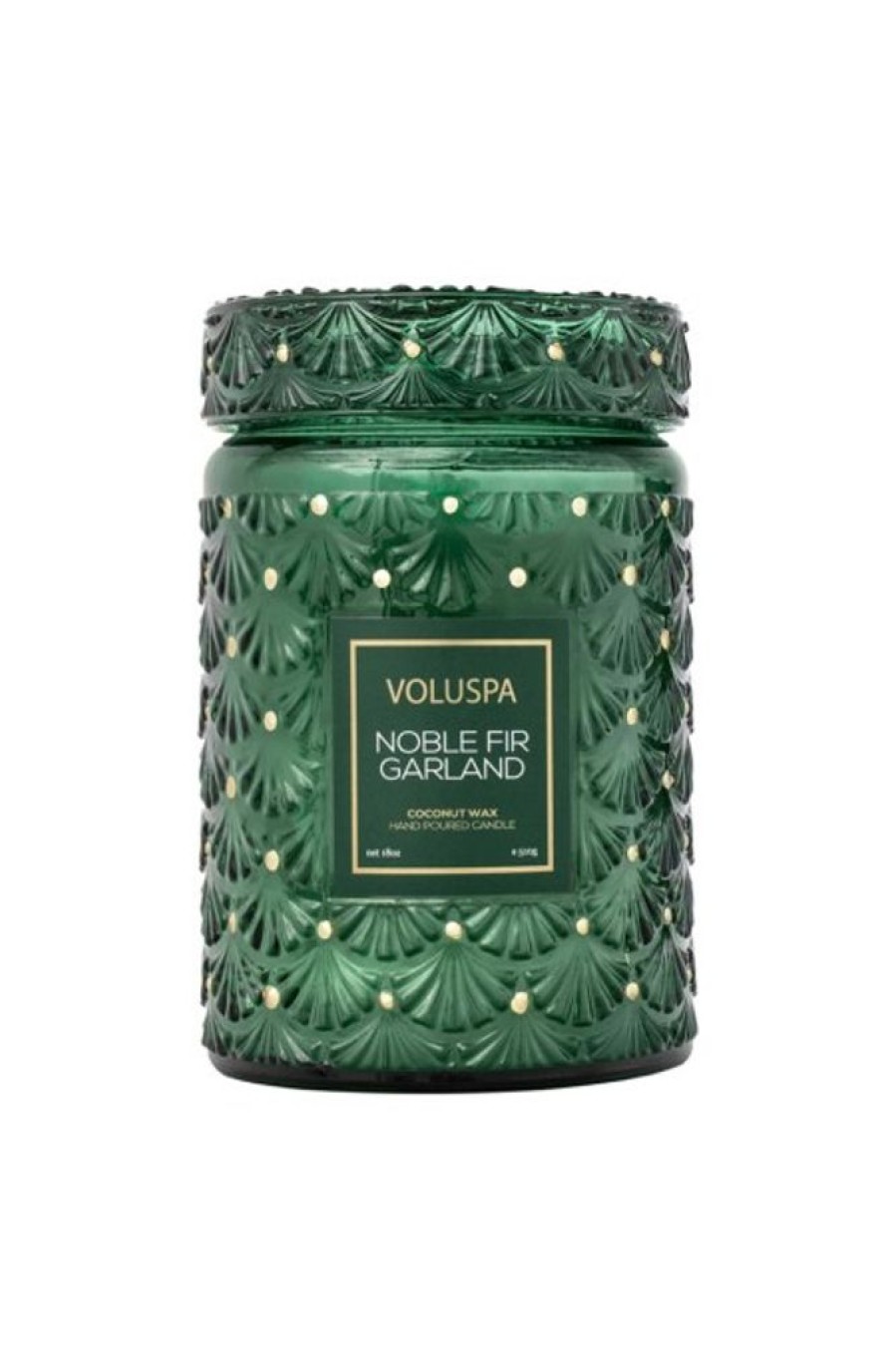 Voluspa Voluspa Holiday Glass Jar Candle In Noble Fir Garland | Home Decor