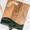 LYNN & LIANA Lynn & Liana Extra Large Acacia Cheese Board In Jade | Home Decor