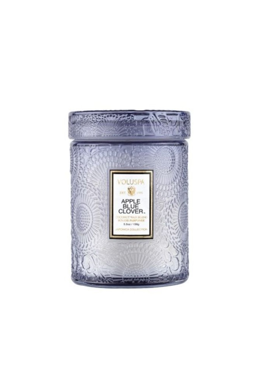 Voluspa Voluspa Mini Glass Jar Candle In Apple Blue Clover | Home Decor