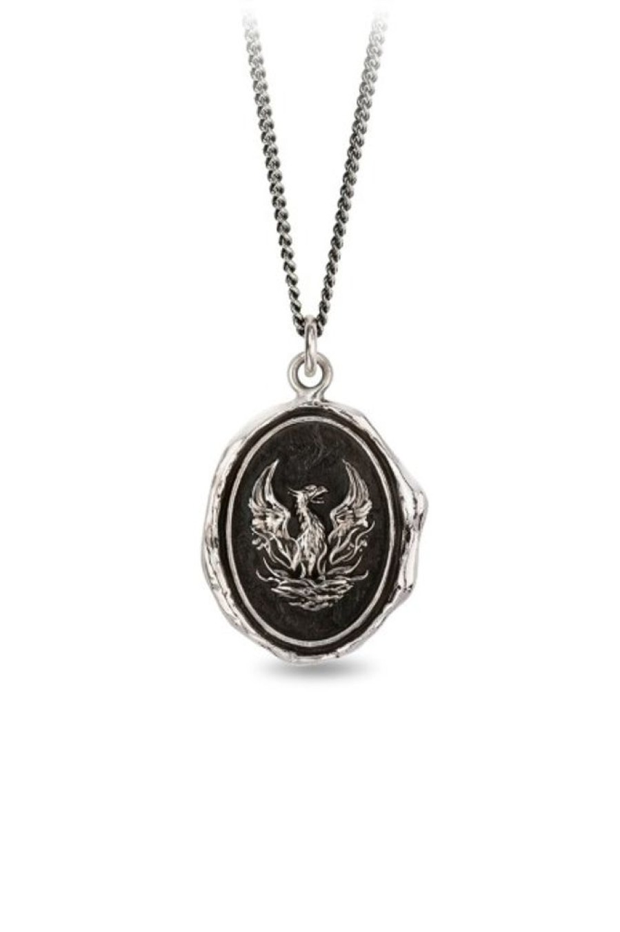 PYRRHA Pyrrha Fire Within Talisman In Silver 28 | Accessories