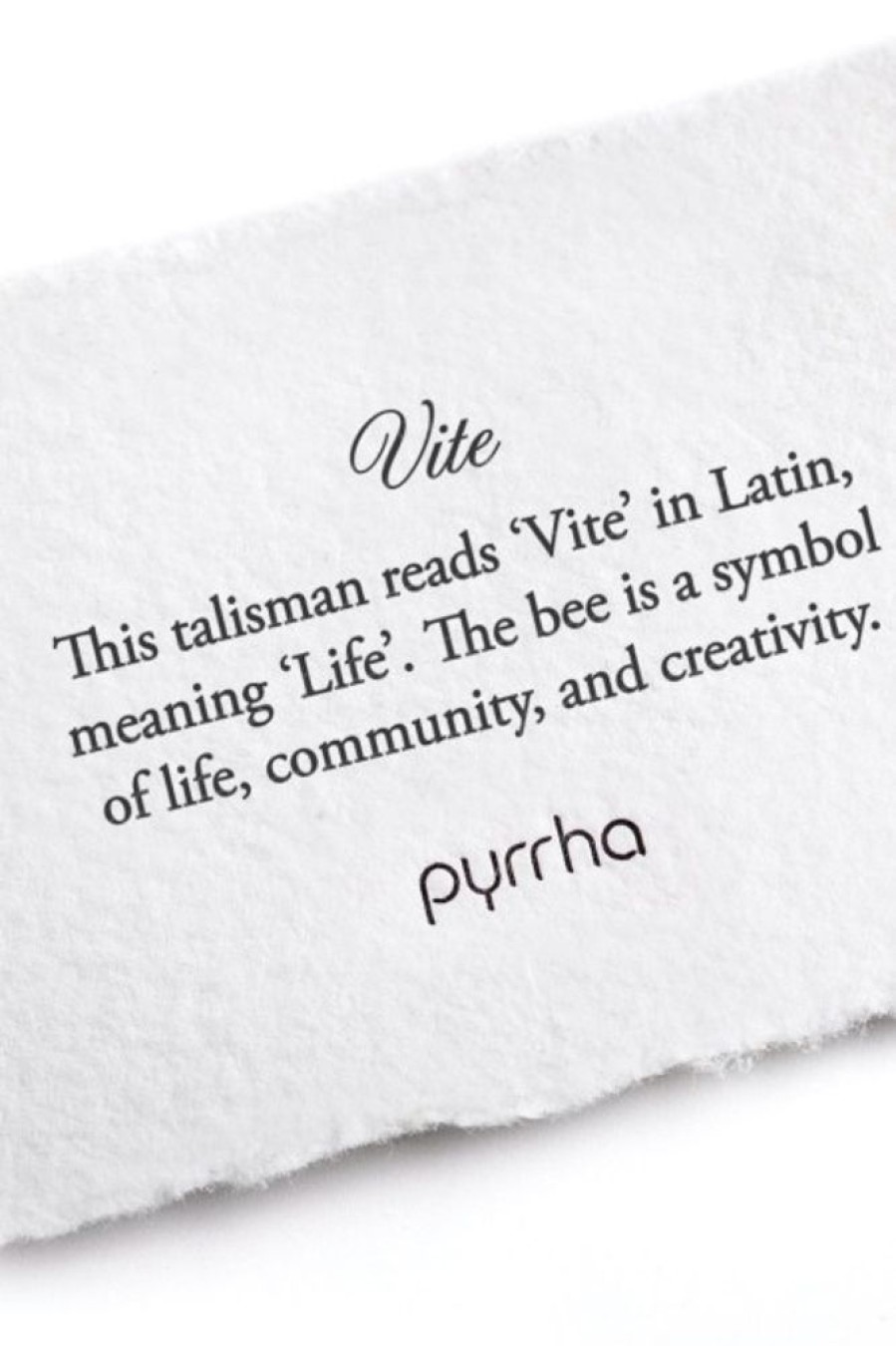 PYRRHA Pyrrha Vite Talisman In Sterling Silver 16 | Accessories